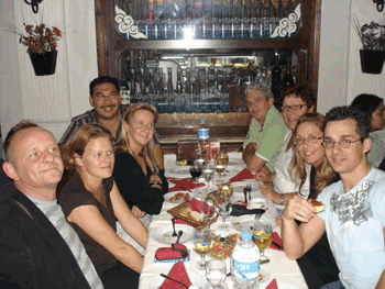 Groepsreis september 2007, uit eten in Taksim